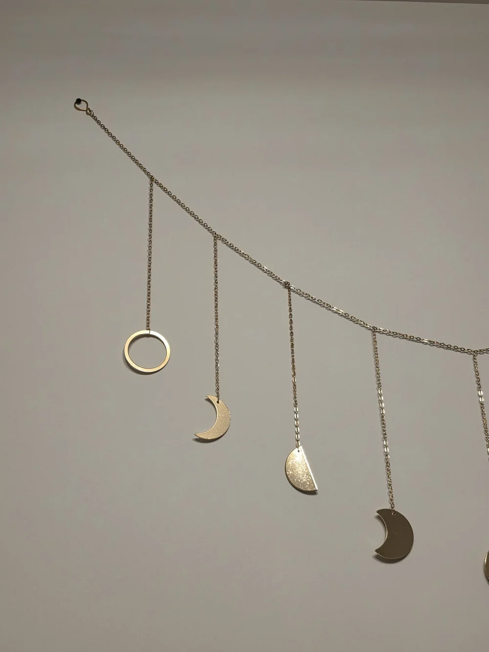 Gold Moon Phase Wall Hanging - Decorative Home Wall Decor